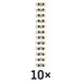 Skrutková svorkovnica 12× 2,5–4mm2, 450 V, biela, 10 ks 8592920154878