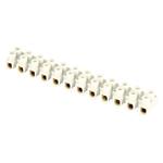 Skrutková svorkovnica 12× 4–6mm2, 450 V, biela