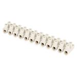 Skrutková svorkovnica 12× 6–10 mm2, 450 V, biela