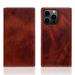 SLG Design puzdro D7 Italian Wax Leather pre iPhone 14 Pro - Brown SD-D7W-DC-IP14P-BR
