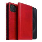 SLG Design puzdro D7 Magsafe Italian Wax Leather pre iPhone 15 Plus - Red SD-D7W-DC-IP15S-RD