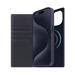SLG Design puzdro D8 Magsafe Full Grain Leather pre iPhone 15 - Black Blue SD-D8G-DC-IP15-BB