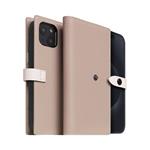 SLG Design puzdro D8 Magsafe Hybrid Full Grain Leather pre iPhone 15 - Light Cream SD-D8EG-DC-IP15-LC