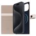SLG Design puzdro D8 Magsafe Hybrid Full Grain Leather pre iPhone 15 Plus - Light Cream SD-D8EG-DC-IP15S-LC