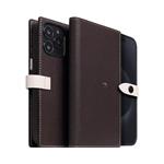 SLG Design puzdro D8 Magsafe Hybrid Full Grain Leather pre iPhone 15 Pro - Brown Cream SD-D8EG-DC-IP15P-BC