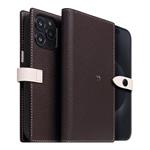 SLG Design puzdro D8 Magsafe Hybrid Full Grain Leather pre iPhone 15 Pro Max - Brown Cream SD-D8EG-DC-IP15PM-BC