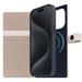 SLG Design puzdro D8 Magsafe Hybrid Full Grain Leather pre iPhone 15 Pro Max - Light Cream SD-D8EG-DC-IP15PM-LC
