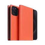 SLG Design puzdro D8 Neon Full Grain Leather Diary pre iPhone 15 Pro - Coral SD-D8N-DC-IP15P-CR