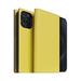 SLG Design puzdro D8 Neon Full Grain Leather Diary pre iPhone 15 Pro - Lemon SD-D8N-DC-IP15P-LM