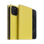 SLG Design puzdro D8 Neon Full Grain Leather Diary pre iPhone 15 Pro - Lemon SD-D8N-DC-IP15P-LM