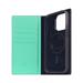 SLG Design puzdro D8 Neon Full Grain Leather Diary pre iPhone 15 Pro - Teal SD-D8N-DC-IP15P-TL