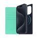 SLG Design puzdro D8 Neon Full Grain Leather Diary pre iPhone 15 Pro - Teal SD-D8N-DC-IP15P-TL