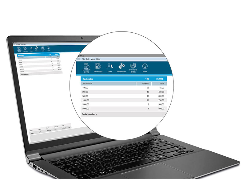 Software SAFESCAN MCS Počítání peněz 131-0501