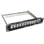 Solarix 10" modulární neosazený patch panel Solarix 12 portů 1U SX12M-0-STP-BK-UNI-N-10