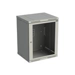 SOLARIX 19 15U/500 nástěnný rozvaděč, Rozvaděč nástěnný SENSA 15U 500mm, dveře sklo,RAL 7035 83000187