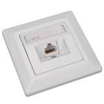 Solarix Eth.Zás. CAT6 UTP 1 x RJ45 pod omítku bílá SX9-1-6-UTP-WH 23100097