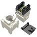Solarix keystone c5e STP RJ45 černý pro kleště SXKJ-5E-STP-BK-NA - multipack 24ks SXKJ-5E-STP-BK-NA-24