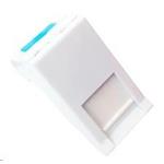 Solarix Modul francúzsky štýl 22,5 x 45 mm pre 1 kľúčový kameň pod uhlom biely SXF-M-1-22,5-WH-U