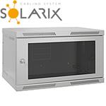 SOLARIX Nástenný rozvádzač SENSA 15U 400mm, sklo 83000087L