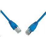 Solarix Patch kábel CAT6 SFTP PVC 0,5m modrý odolný proti zachyteniu C6-315BU-0,5MB