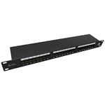 Solarix Patch panel 24 x RJ45 CAT5E STP černý 1U SX24-5E-STP-BK-N 24000040