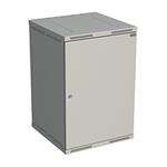 Solarix Rozvaděč nástěnný SENSA 18U 600mm, dveře plech, RAL 7035, SENSA-18U-66-21-G 83000288