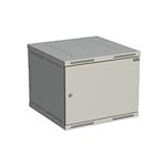 Solarix Rozvaděč nástěnný SENSA 9U 600mm, dveře plech, RAL 7035, SENSA-9U-66-21-G 83000282