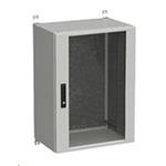 Solarix rozvaděč nástěnný venkovní LC-20 18U 600x500mm, dveře sklo, LC-20-18U-65-12-G 86900154
