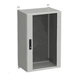 Solarix rozvaděč nástěnný venkovní LC-20 21U 600x600mm, dveře sklo, LC-20-21U-66-12-G 86900165