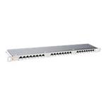 Solarix SX24HD-6-STP-BK - Propojovací panel - CAT 6 - STP - RJ-45 X 24 - nerezová ocel - 0.5U - 19" 24000147