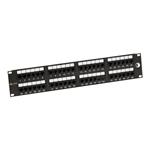 Solarix SX48-6-UTP-BK - Propojovací panel - CAT 6 - UTP - RJ-45 X 48 - černá - 1U 24200048