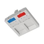 Solarix SXF-M-2-45-WH-P French style - Zásuvka pro podomítkovou instalaci - bílá, RAL 9003 - 1 soup