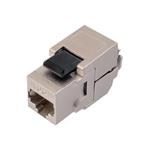 Solarix SXKJ-10G-STP-BK-SA - Modul - CAT 6a - STP - RJ-45 - stříbrná 25286902