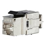 Solarix SXKJ-6-STP-BK-NA - Modul - CAT 6 - STP - RJ-45 - stříbrná