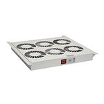 Solarix Ventilační jednotka univerzální 4 ventilátorů s termostatem RAL7035 do stropu i do dna VJ-R4 86030017