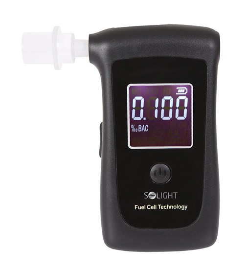 Solight alkohol tester profesionálny, Fuel Cell, 0,00 - 4,00‰ BAC, citlivosť 0,008‰ 1T06