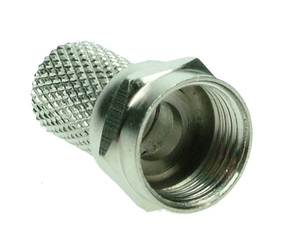 Solight anténny F-konektor, skrutkovacie, priemer: 6,5mm, 10ks, sáčok
