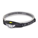 Solight čelové LED svietidlo, 3x LED, čierno-sivá, 2x CR2032
