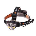Solight LED čelové nabíjacie svietidlo, 550lm, Li-ion, USB WN35