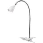 Solight LED stolná lampička, 2,5W, 3000K, clip, biela farba WO33-W