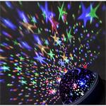 Solight LED vianočná projekčná guľa, multicolor, 9 režimov, otáčanie, USB, 4x AAA 1V220