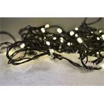 Solight LED vianočná reťaz, 3m, 20xLED, 3x AA, teplé biele svetlo, zelený kábel