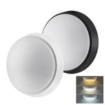 Solight LED vonkajšie osvetlenie s nastaviteľnou CCT, 18W, 1350lm, 22cm, 2v1 - biely a čierny kryt WO779