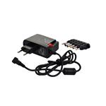 Solight univerzálny sieťový adaptér 600mA, stabilizovaný, výmenné konektory 8592718018825