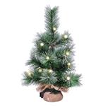 Solight vianočný stromček 45cm, 15LED, 3x AA, IP44, časovač 1V238