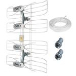 Solight vonkajšia DVB-T anténa, 42-47dB, VHF/UHF, 6. - 69. kanál HN50