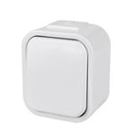 Solight vypínač do vlhka, jednopólový, biely 5D01