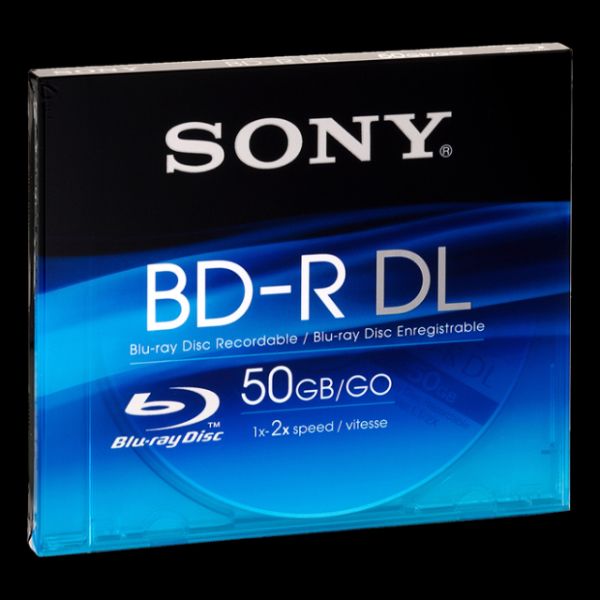 SONY BLU-RAY-R, DUAL LAYER, 50 GB BNR50AV