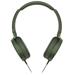 SONY MDRX-B550AP Sluchátka EXTRA BASS & DJ type - headband - Green MDRXB550APG.CE7