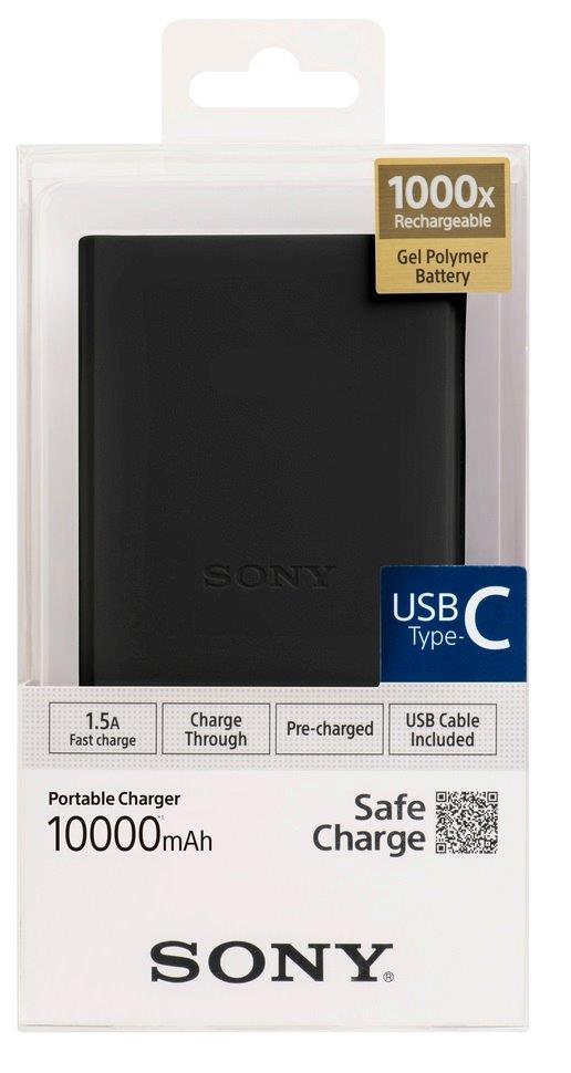 Sony Powerbank CP-V10BBC černý, 10000 mAh,USB-C